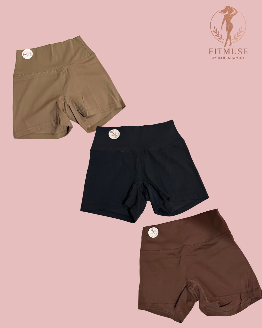 Calzas cortas lisas disponibles en 3 colores $10.990