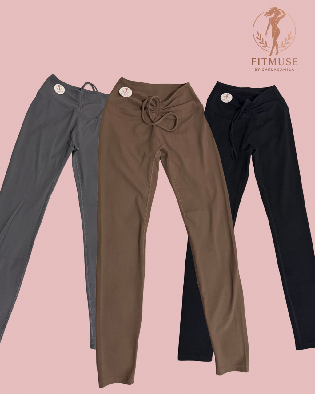 Calzas largas push up y cordón $22.990