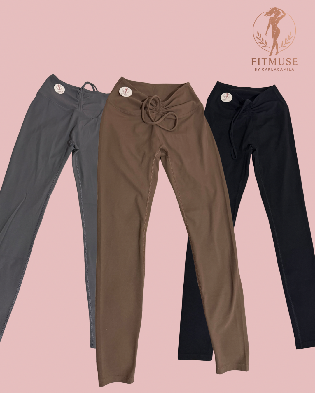 Calzas largas push up y cordón $22.990