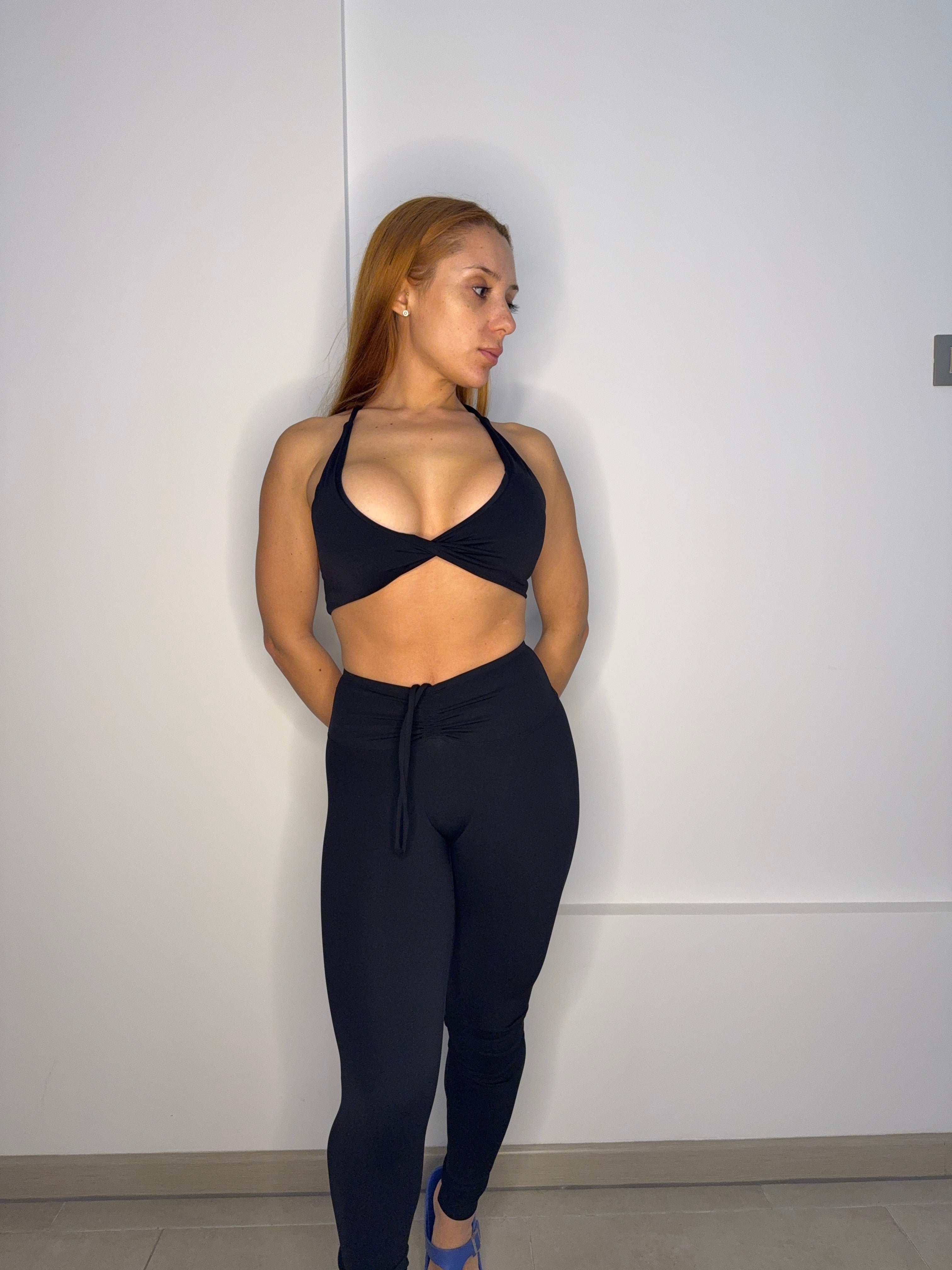 Calzas largas push up y cordón $22.990